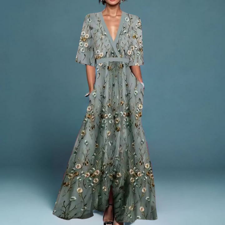 Michelle™ | Vestido Elegante con Estampado Floral