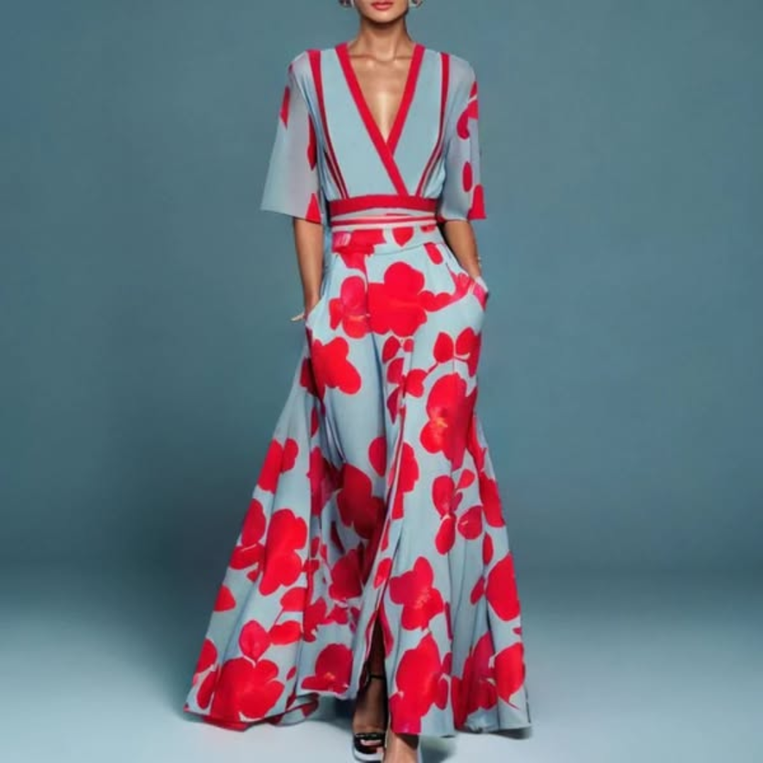 Michelle™ | Vestido Elegante con Estampado Floral
