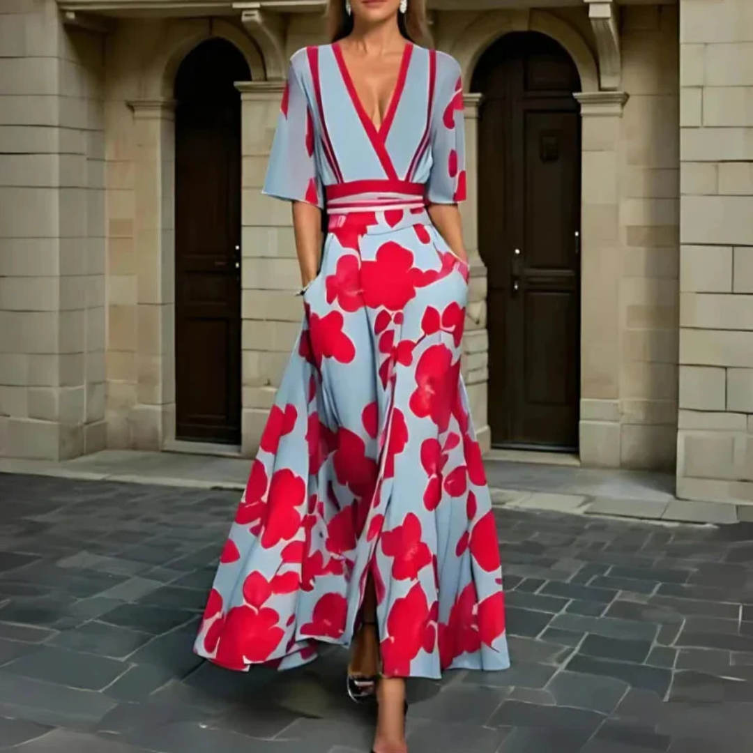 Michelle™ | Vestido Elegante con Estampado Floral