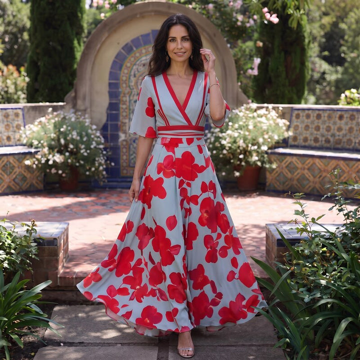 Michelle™ | Vestido Elegante con Estampado Floral
